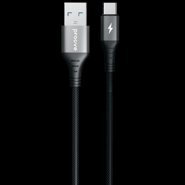 Кабель Proove WireX USB to Type-C 3A (1m) black 000012114 фото