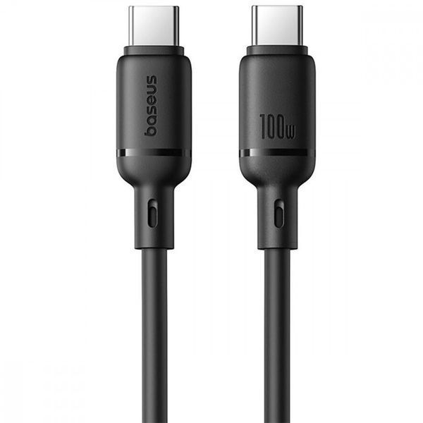 Кабель Baseus Silky Series Fast Charging Type-C to Type-C 100W (1m) black 000011954 фото