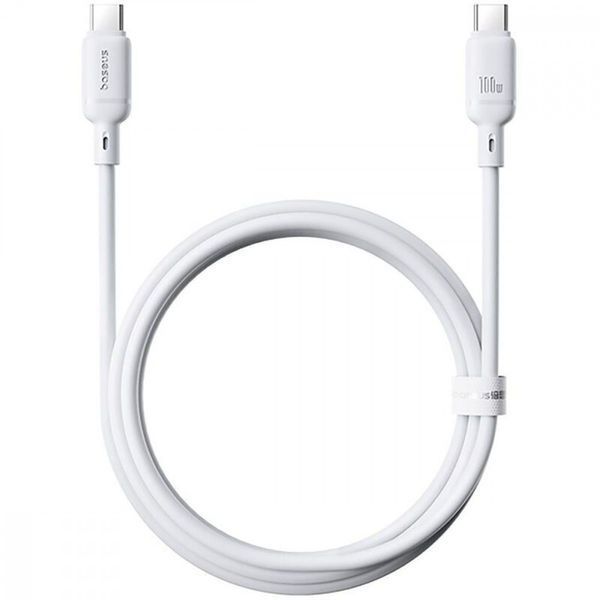 Кабель Baseus Silky Series Fast Charging Type-C to Type-C 100W (1m) black 000011954 фото