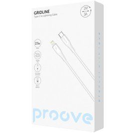 Кабель Proove GridLine Type-C to Lightning 27W (1m) white 000012017 фото