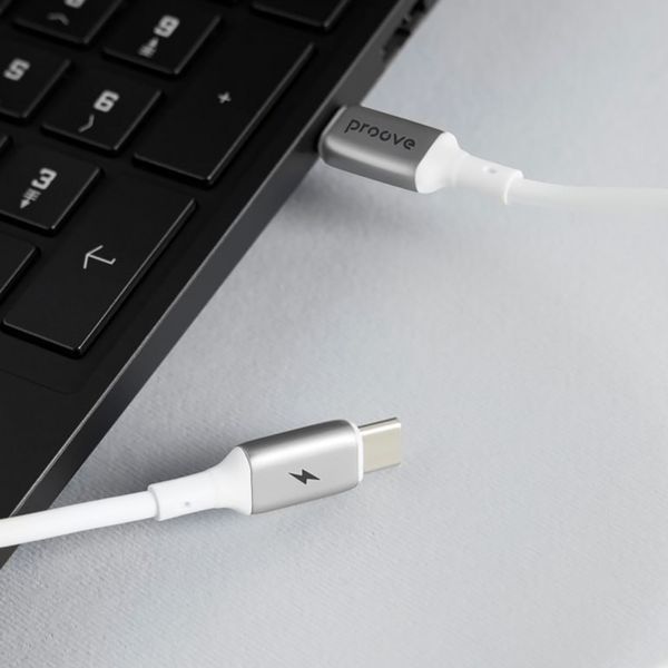 Кабель Proove Flex Metal USB to Type-C 3A (1m) white 000012015 фото