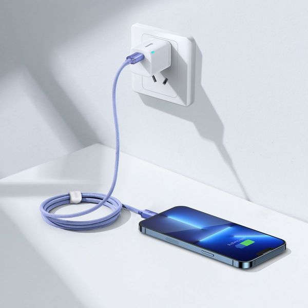 Кабель Baseus Crystal Shine Series Fast Charging Type-C to Lightning 20W (1.2m) pink 000011906 фото