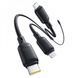 Кабель Baseus Silky One-for-Three Fast Charging Type-C to Micro USB+Lightning+Type-C 100W 1.5m white 000016497 фото 1