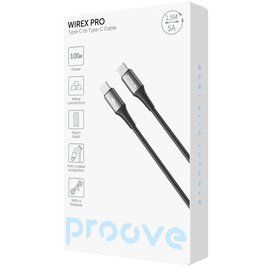 Кабель Proove WireX Type-C to Type-C 60W (2m) black 000012111 фото